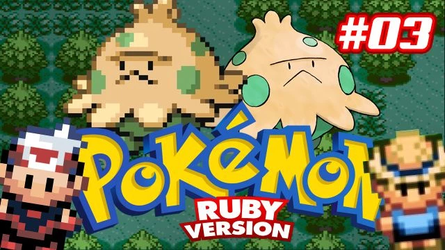 Pokémon Ruby #03 - Rota 104, passando para chegar em Rustboro. | (Gameplay em portugues do Brasil).