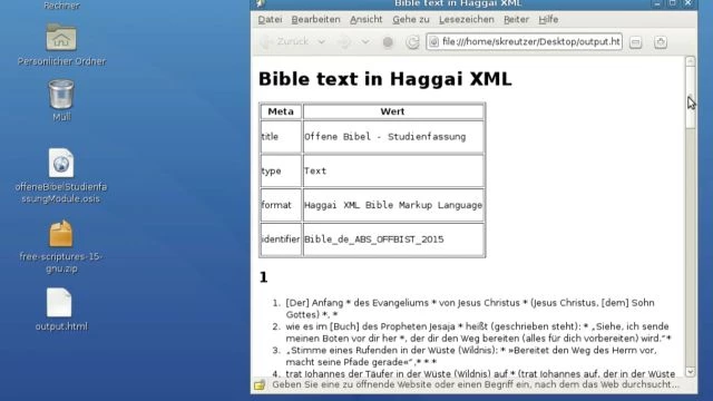 Free Scriptures: Convert OSIS files to HTML