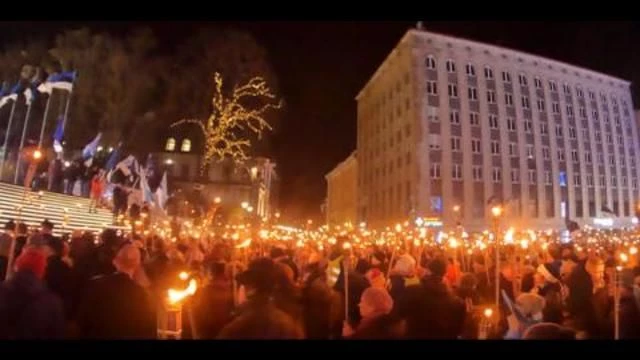 Patriot March in Tallinn, Estonia 24.02.2020