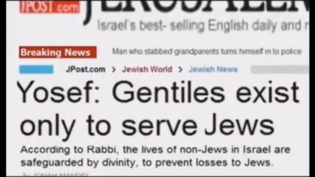 Serve the 'Jew' World Order or die?