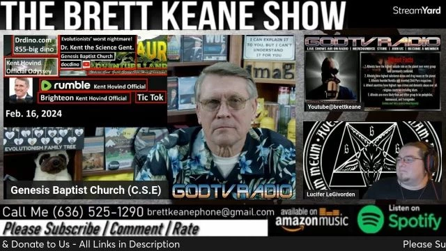 Kent Hovind /w Brett Keane Show | Atheists Endorse Slavery, Does Christian Bible Promote Slavery?