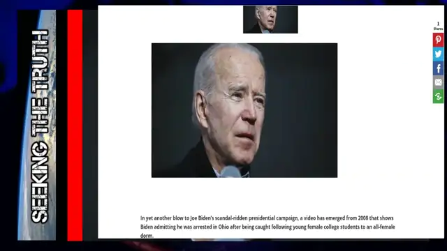 Video of Biden Admitting He Was Arrested Following Female College Students into their Dorm