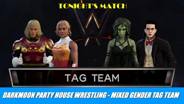 DPHW - Simon Belmont and Madusa Vs Dracula and Medusa (Mixed Gender Tag)